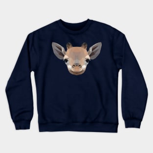 Low poly baby giraffe Crewneck Sweatshirt